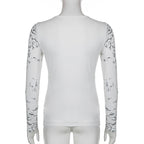 Graphic Print Gothic Slim T-shirt