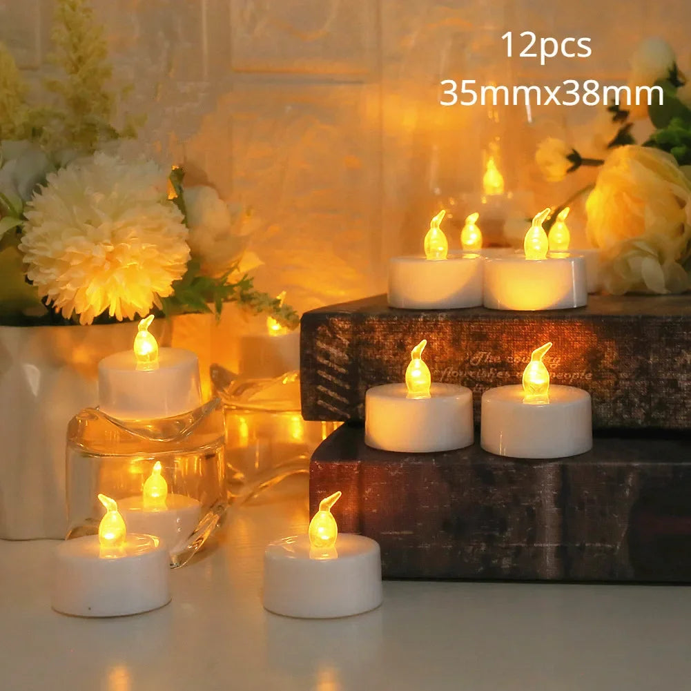 6/12/24pcs Flameless LED Candles