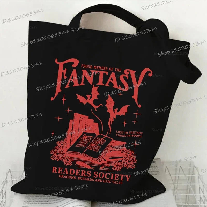 Fantasy Readers Canvas Shoulder Bags