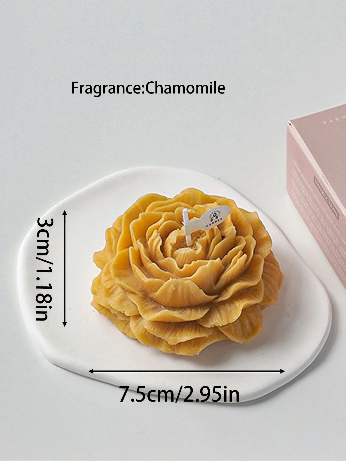 3D Peony Aromatic Candles