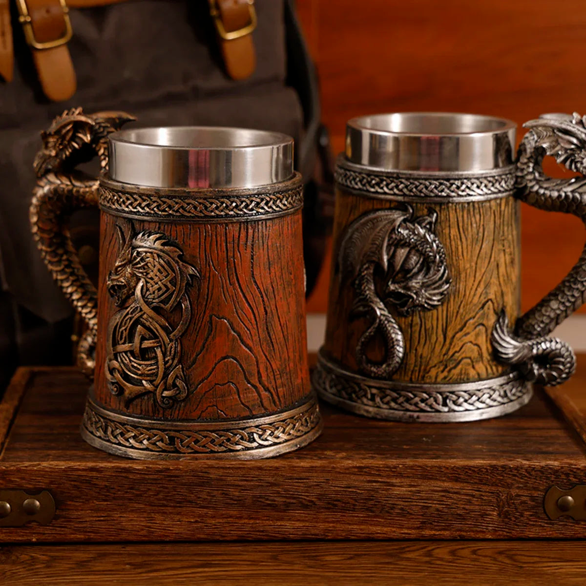 2025 Medieval Dragon Coffee Mug Stein Cup
