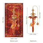 4pcs Fantasy Sword Bookmarks