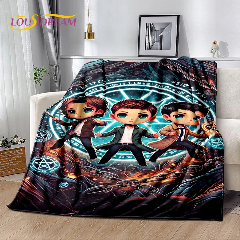 Supernatural TV Show Throw Blanket
