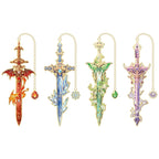 4pcs Fantasy Sword Bookmarks