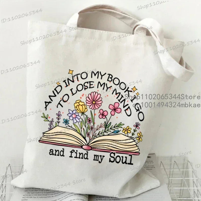 Canvas Tote Book Bag