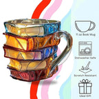 Unique Painted Book Coffee Mug
