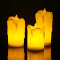 3Pc Dripping Wax Tea Light