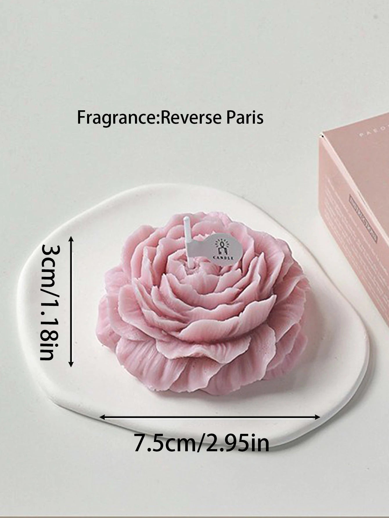 3D Peony Aromatic Candles