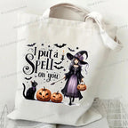 Canvas Witch Gothic Shoulder Bag