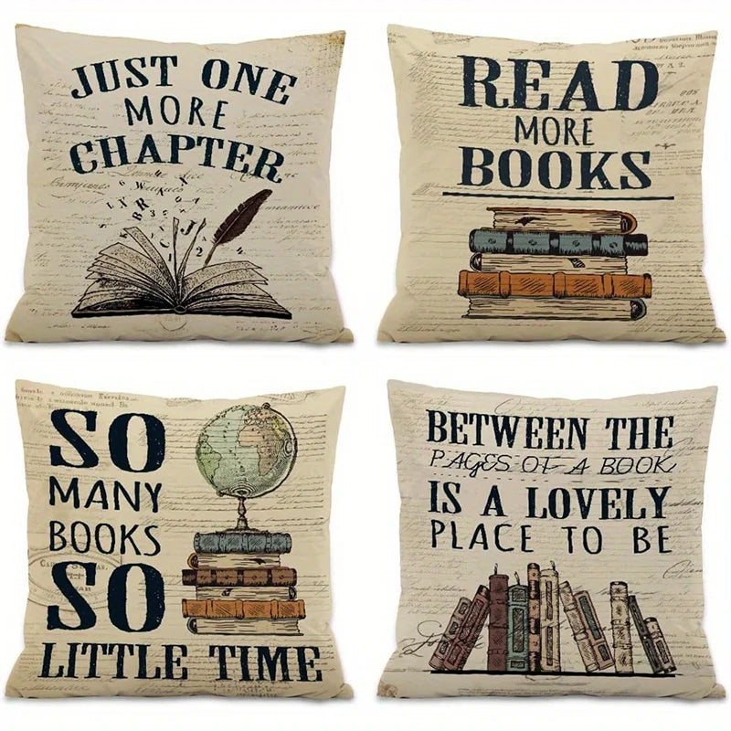 Home Décor Reading Pillow Covers