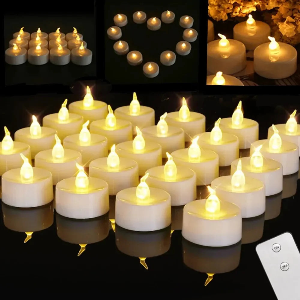 6/12/24pcs Flameless LED Candles