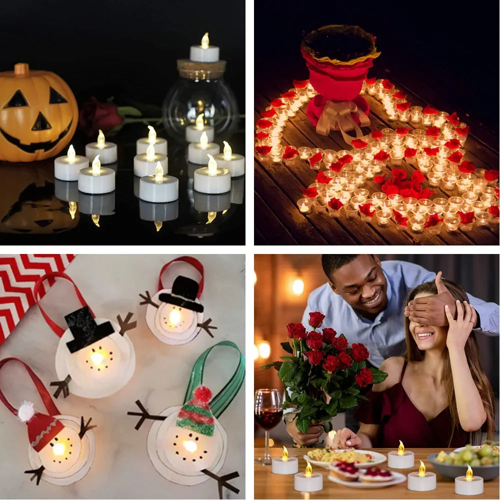 6/12/24pcs Flameless LED Candles