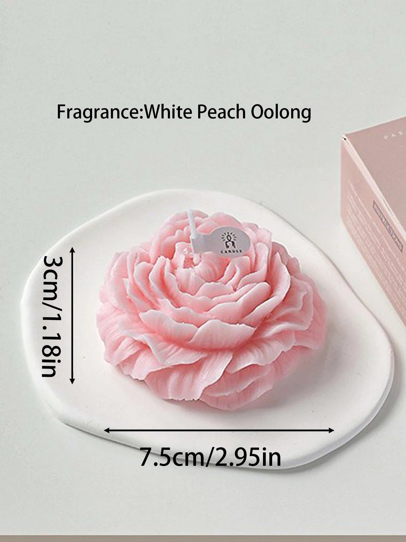 3D Peony Aromatic Candles