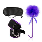 Adult  Leather Three Piece Bondage Set