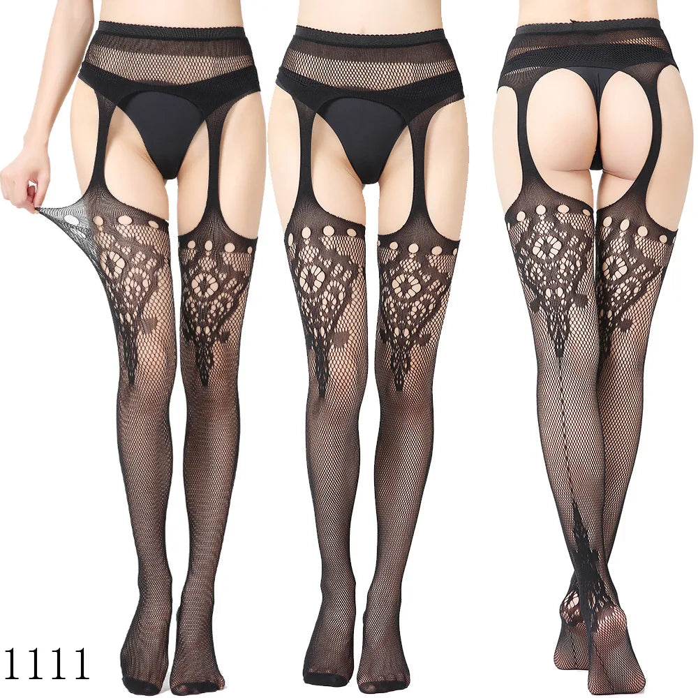 Fishnet Garter Belt Stocking