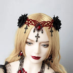 Gothic style Vampire Cross Headpiece