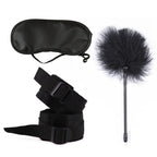 Adult  Leather Three Piece Bondage Set