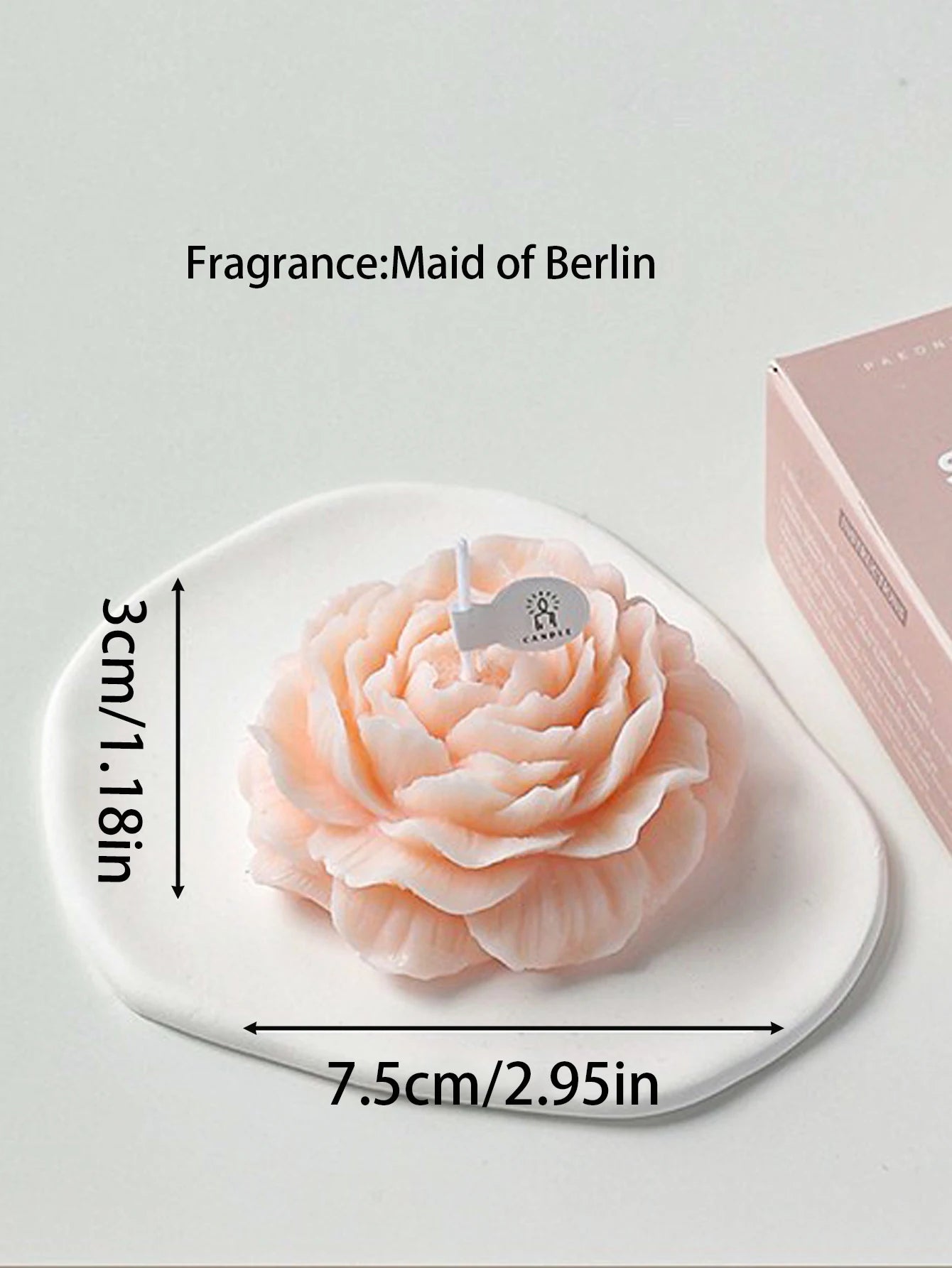 3D Peony Aromatic Candles