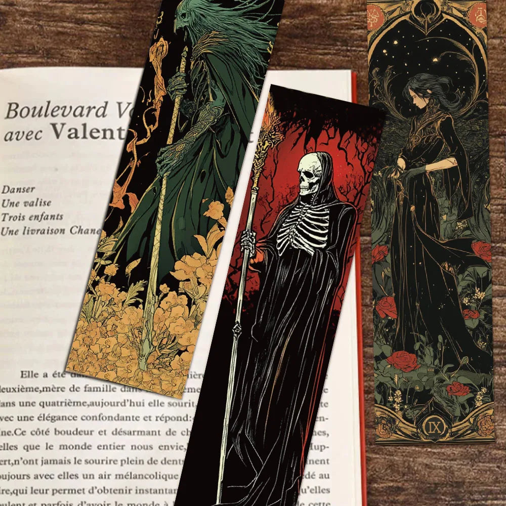 Gothic style Dark Wizard Bookmarks