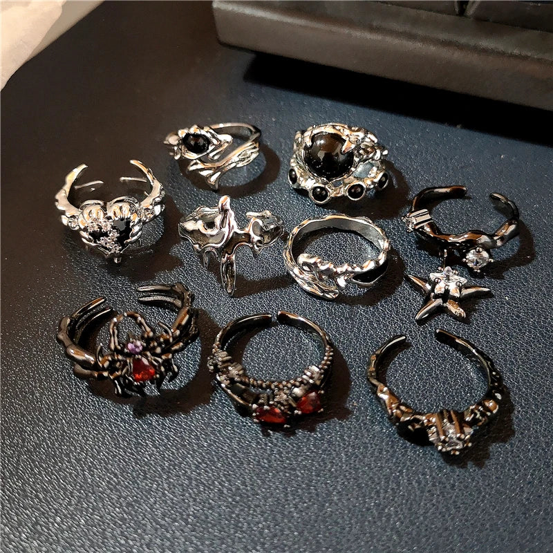 Gothic Black and Silver Jewelry