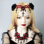 Gothic style Vampire Cross Headpiece