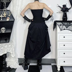 Gothic High Waist Bandage A-line Skirts