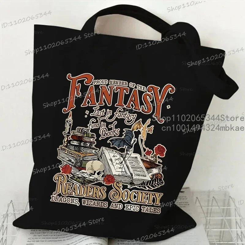 Fantasy Readers Canvas Shoulder Bags
