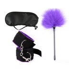 Adult  Leather Three Piece Bondage Set