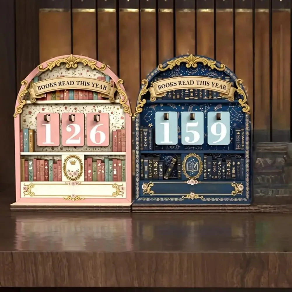 Desk Wooden Reading Tracker