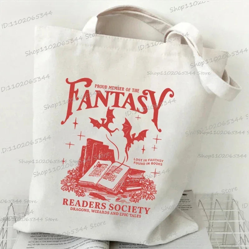 Fantasy Readers Canvas Shoulder Bags