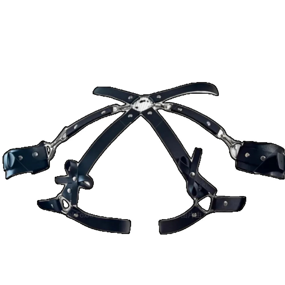 Adjustable Leather Bondage Set Waist Belt