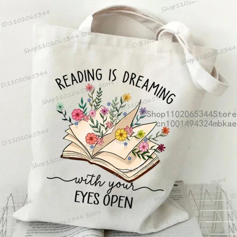 Canvas Tote Book Bag
