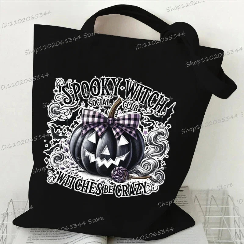 Canvas Witch Gothic Shoulder Bag