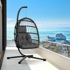 Double Egg Swing Chair with Stand