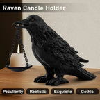 Gothic Raven Tealight Candle Holder