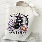 Canvas Witch Gothic Shoulder Bag