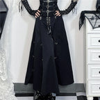 Gothic High Waist Bandage A-line Skirts