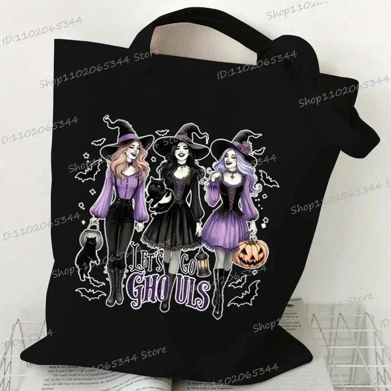 Canvas Witch Gothic Shoulder Bag