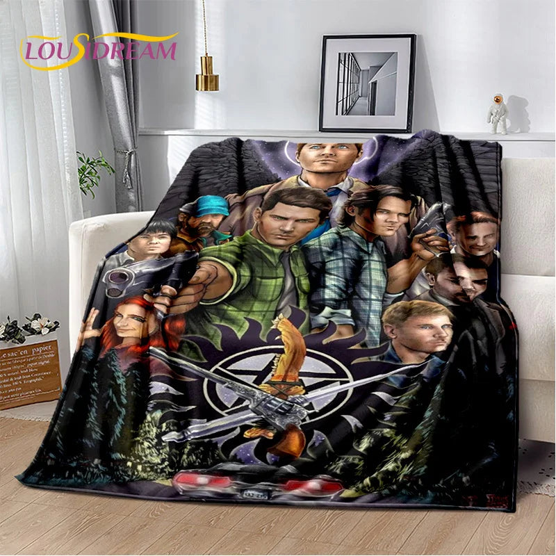 Supernatural TV Show Throw Blanket