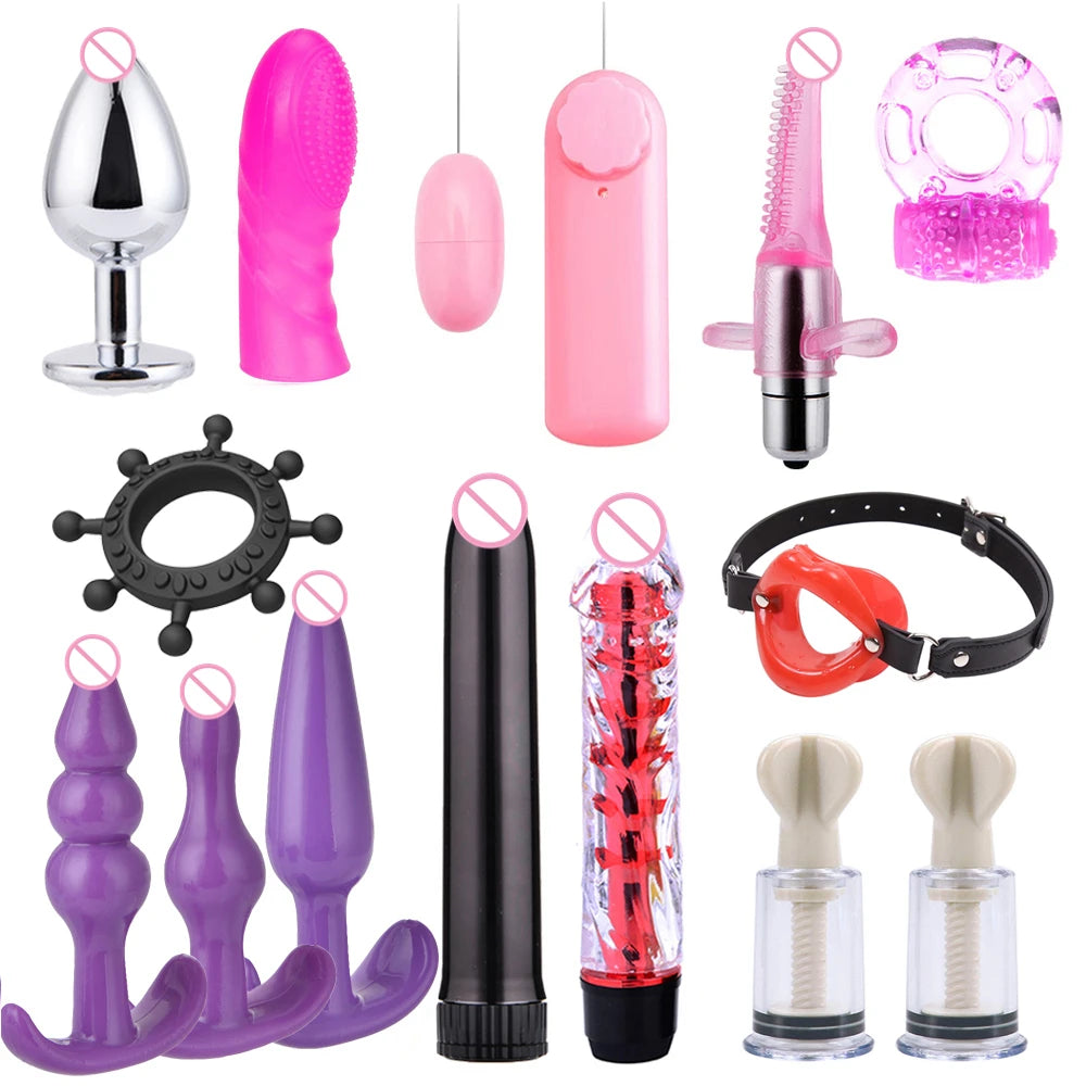 Sexy 11-Piece Adult Bondage Accessories