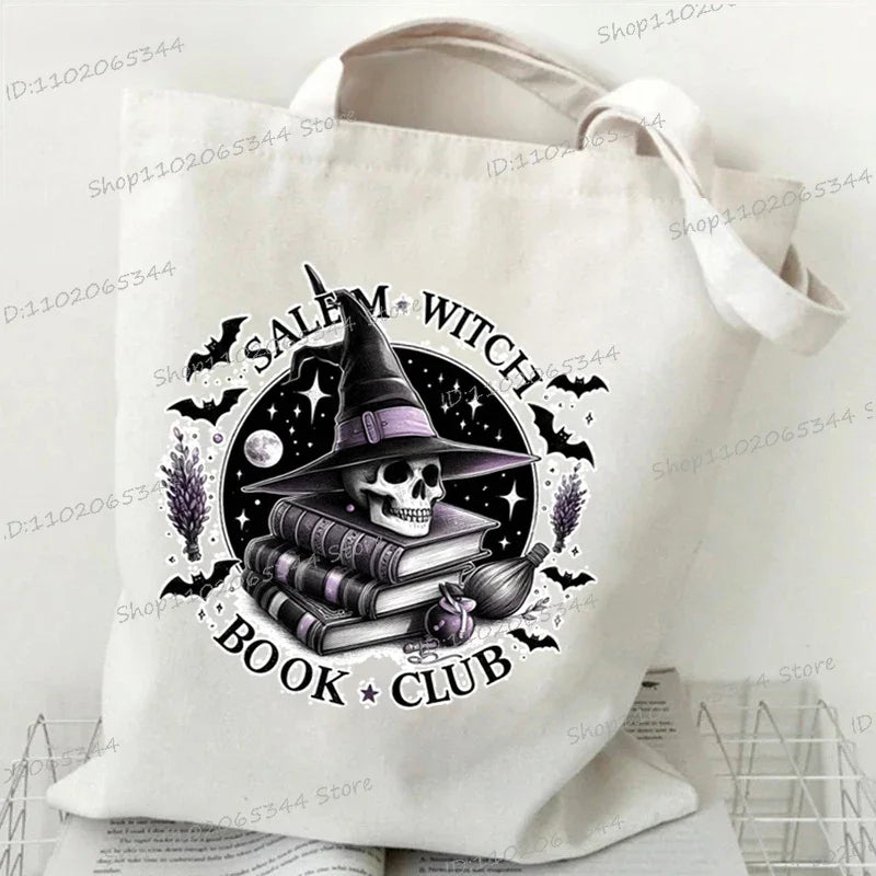 Canvas Witch Gothic Shoulder Bag