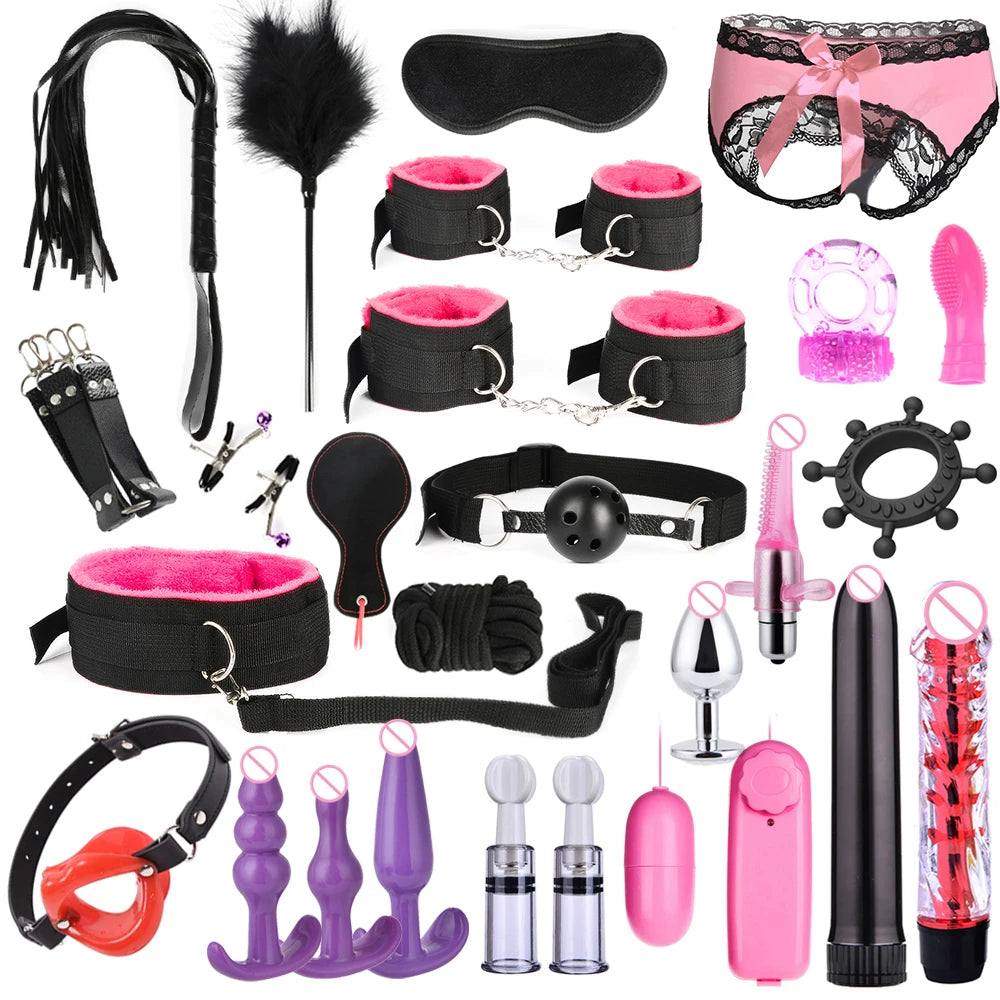Sexy 11-Piece Adult Bondage Accessories