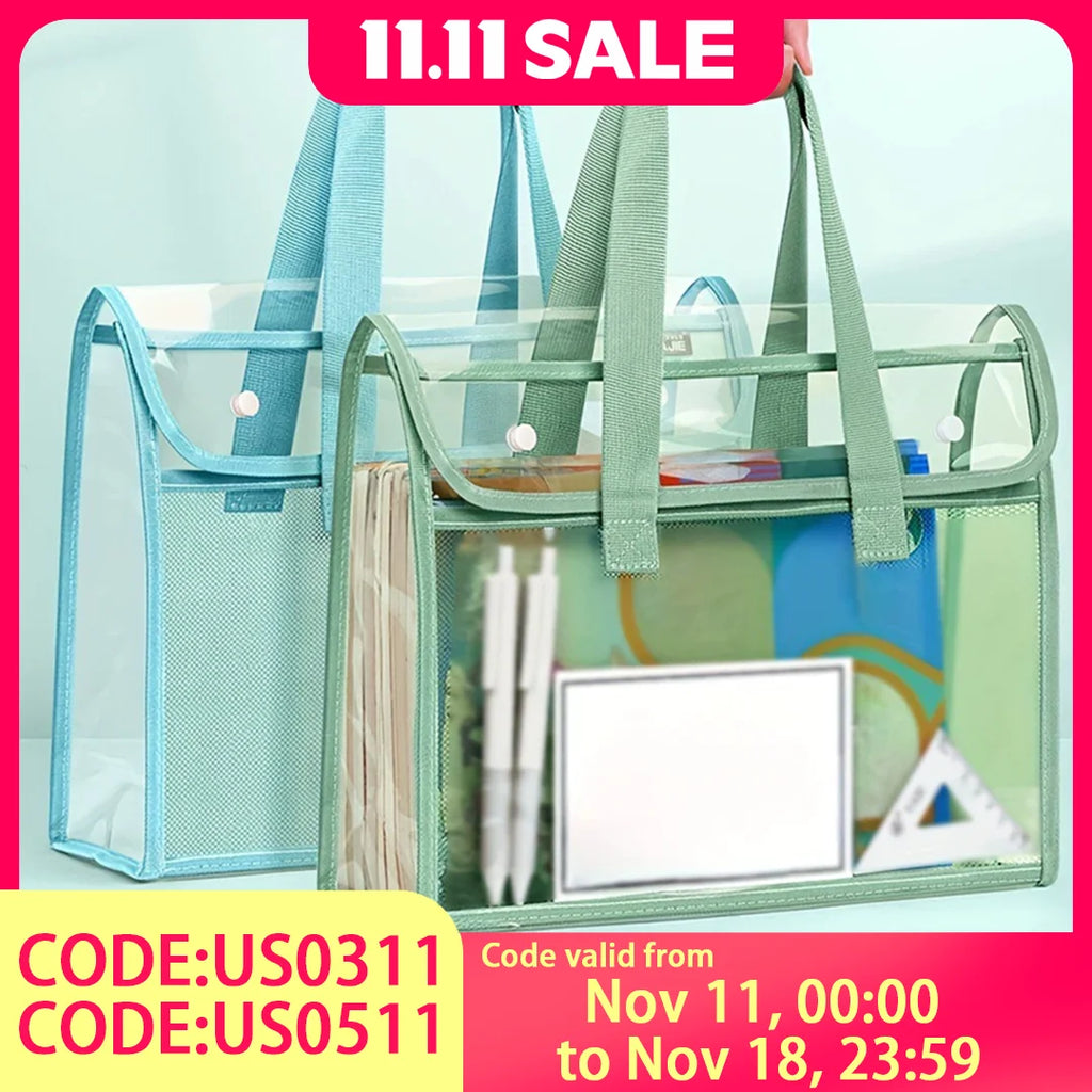 Waterproof Transparent Book Bag