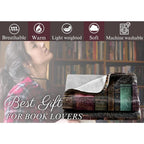 Book Lovers Throw Blanket