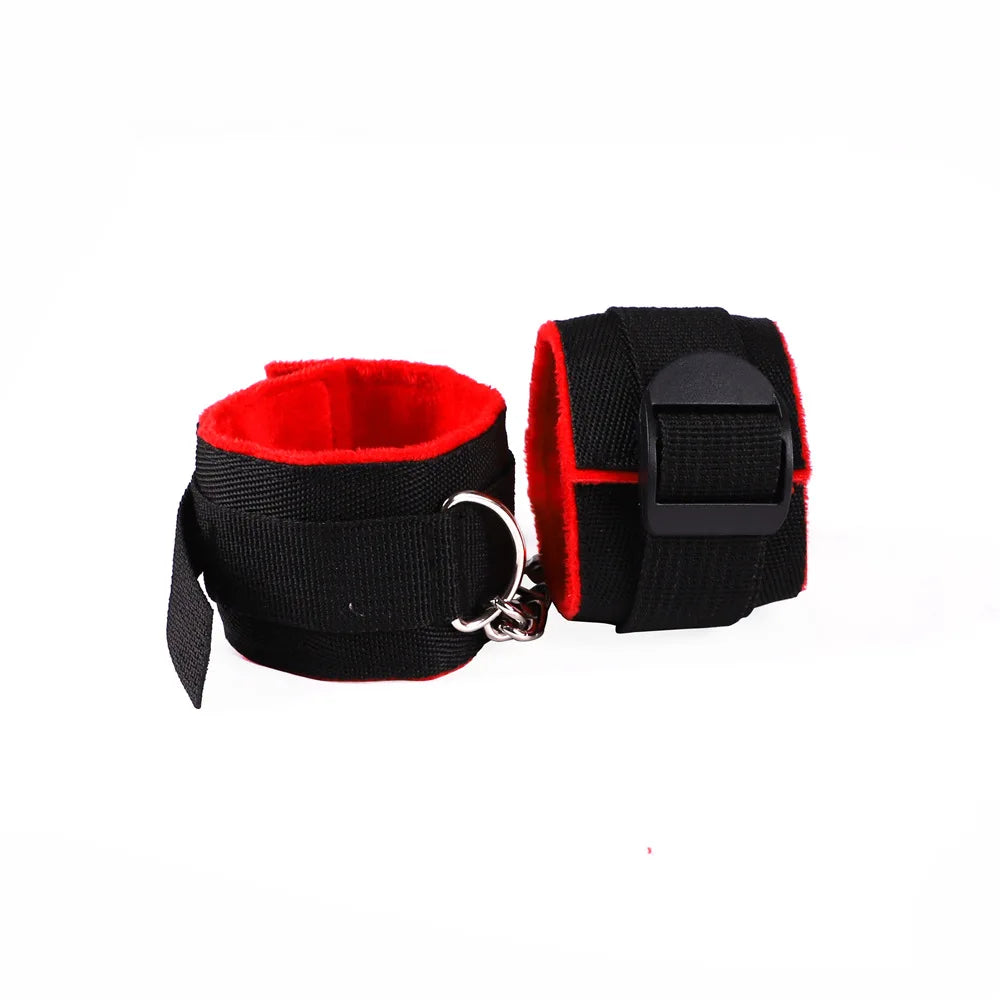 Adult  Leather Three Piece Bondage Set