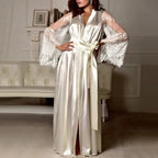 Sexy Long Lace Robe