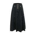 Gothic High Waist Bandage A-line Skirts