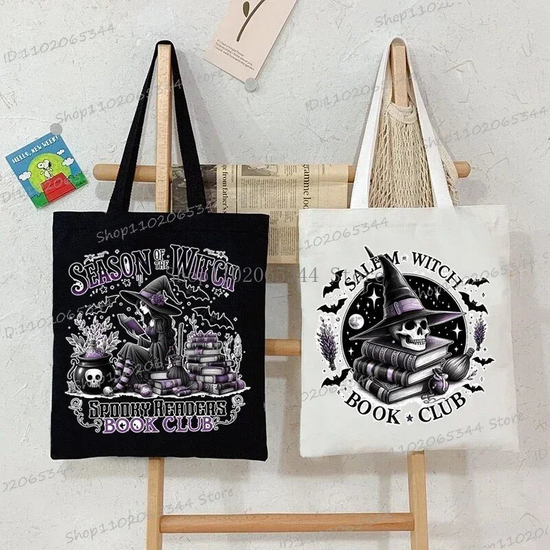 Canvas Witch Gothic Shoulder Bag