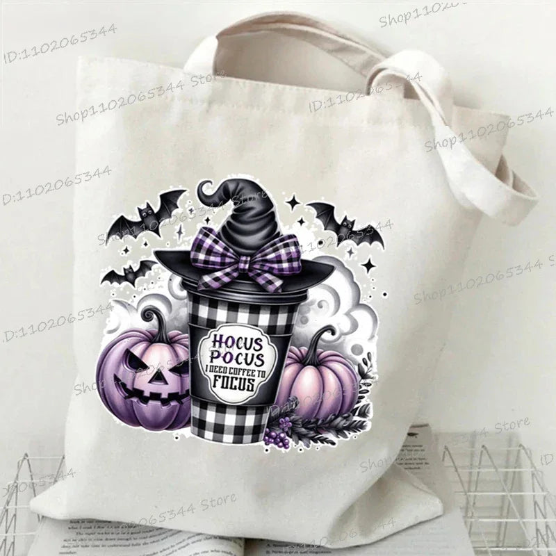Canvas Witch Gothic Shoulder Bag