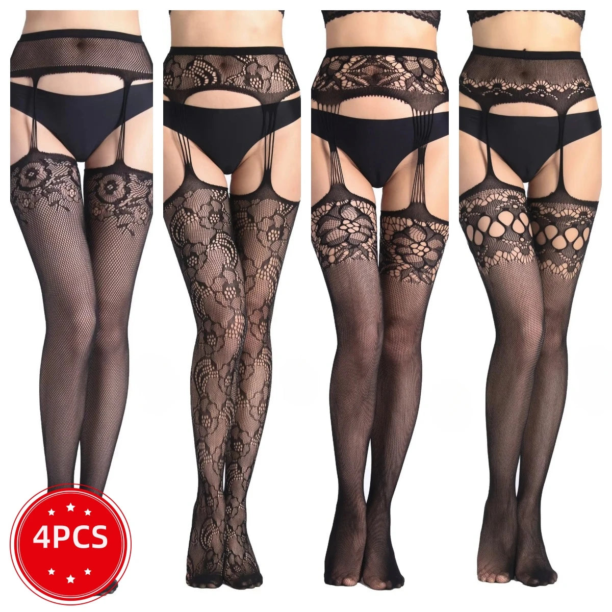 Fishnet Garter Belt Stocking
